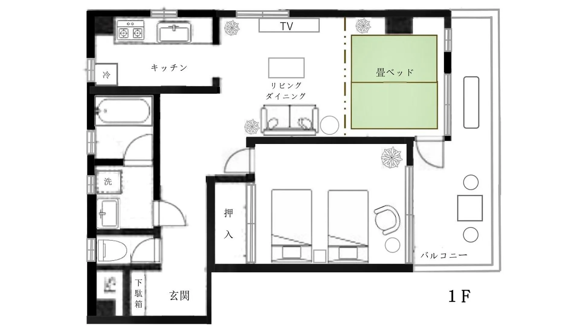 池袋新宿涩谷三地埼京线9分至16分直达 可住2人至10人 星の園 東京都